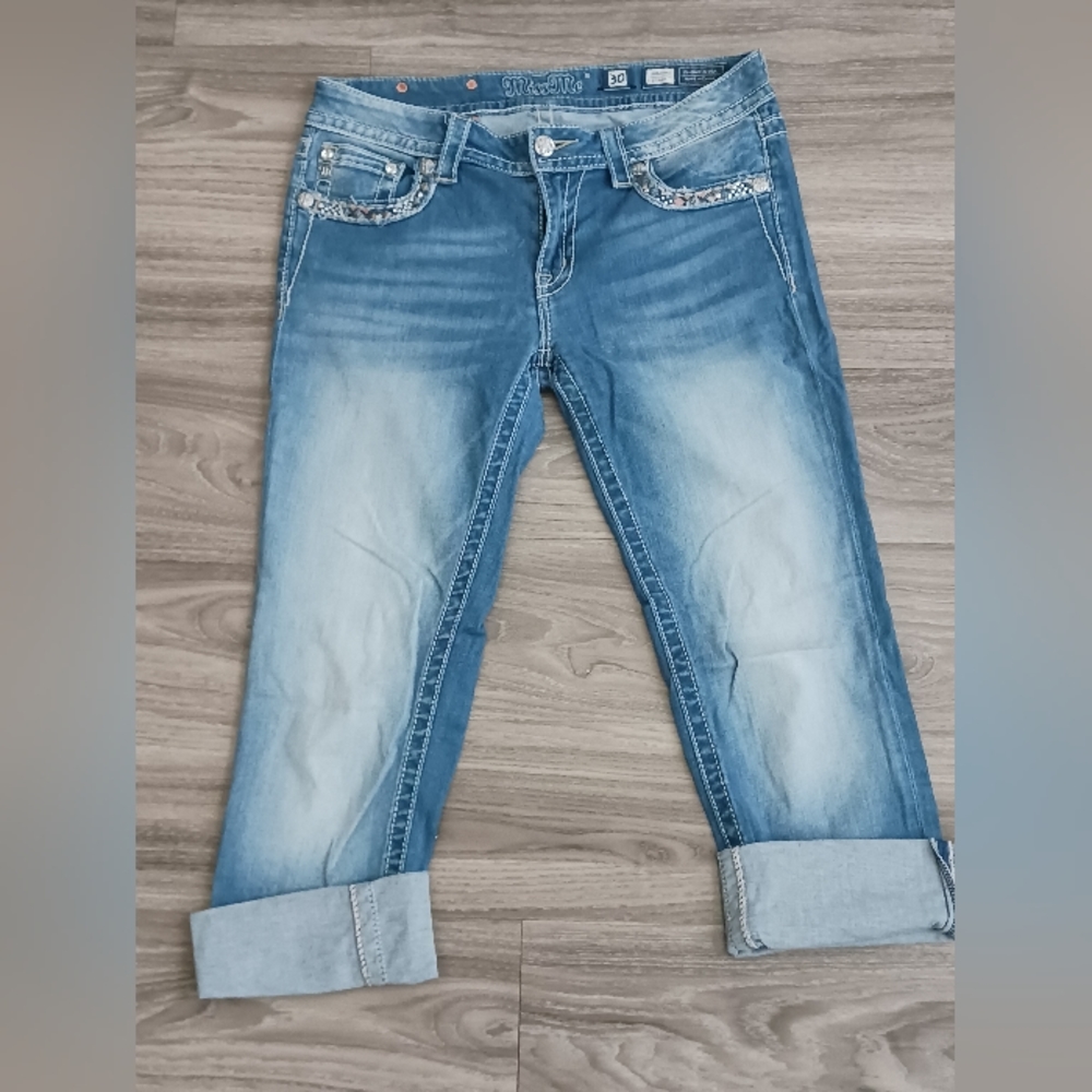 Miss Me Signature Crop Sze 30 Women's Jeans Pre-owned